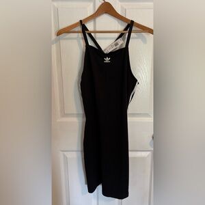 Adidas Black Tank with White Stripes dress